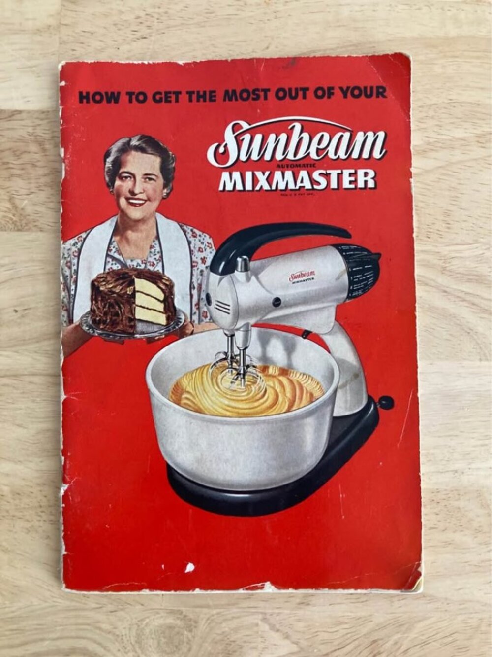 Vintage Sunbeam Mixmaster Manual & Recipes